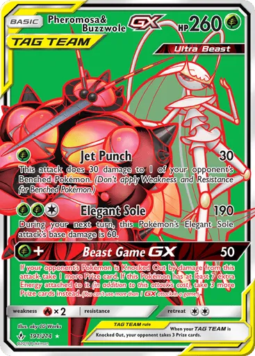 Pheromosa & Buzzwole-GX 191/214 Unbroken Bonds