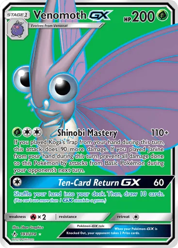Venomoth-GX 193/214 Unbroken Bonds