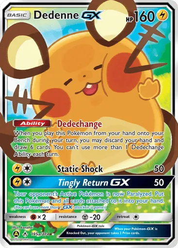 Dedenne-GX 195a/214 Unbroken Bonds