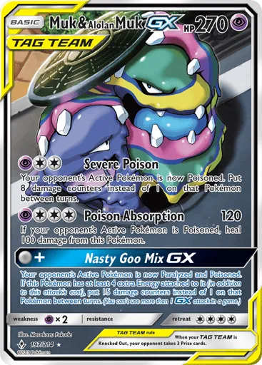 Muk & Alolan Muk-GX 197/214 Unbroken Bonds