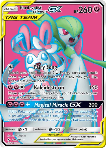 Gardevoir & Sylveon-GX 204/214 Unbroken Bonds