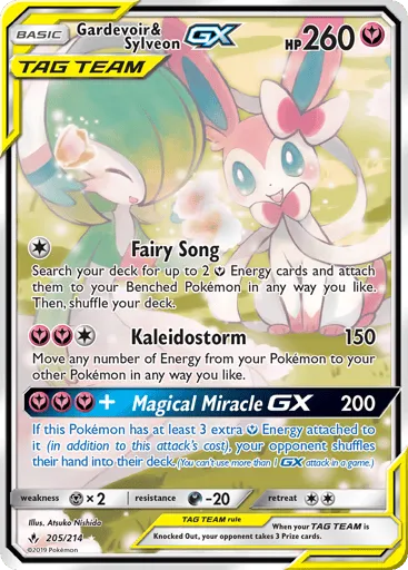 Gardevoir & Sylveon-GX 205/214 Unbroken Bonds
