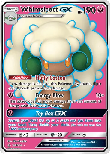 Whimsicott-GX 206/214 Unbroken Bonds