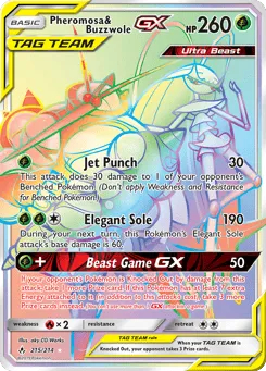 Pheromosa & Buzzwole-GX 215/214 Unbroken Bonds