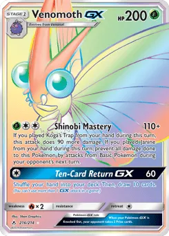 Venomoth-GX 216/214 Unbroken Bonds