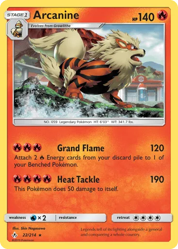 Arcanine 22/214 Unbroken Bonds