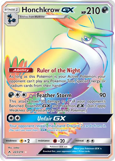 Honchkrow-GX 223/214 Unbroken Bonds