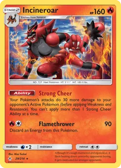 Incineroar 29/214 Unbroken Bonds