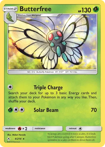 Butterfree 4/214 Unbroken Bonds