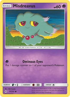 Misdreavus 77/214 Unbroken Bonds