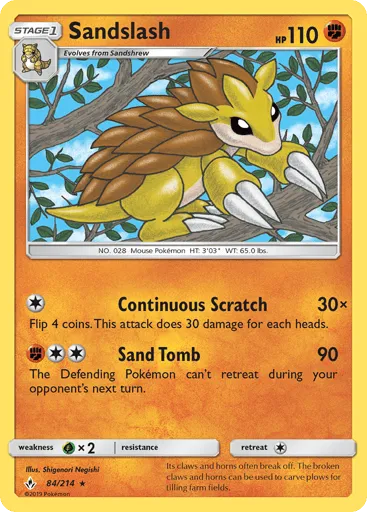 Sandslash 84/214 Unbroken Bonds