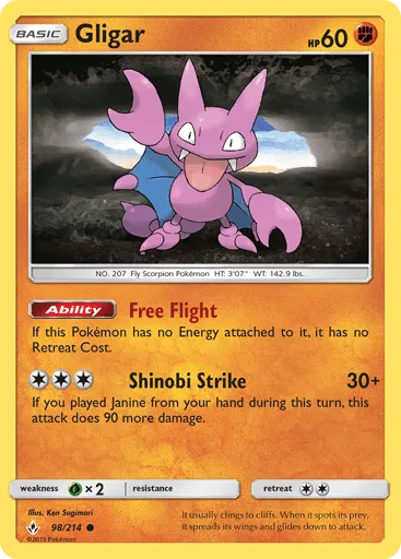 Gligar 98/214 Unbroken Bonds