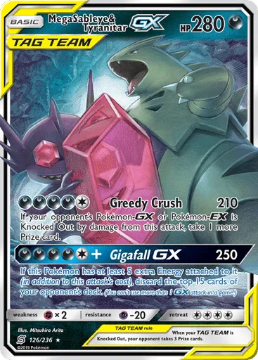 Mega Sableye & Tyranitar-GX 126/236 Unified Minds