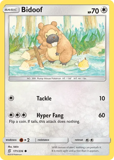 Bidoof 171/236 Unified Minds