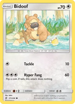 Bidoof 171/236 Unified Minds