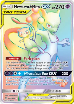 Mewtwo & Mew-GX 242/236 Unified Minds