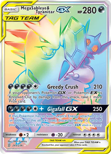 Mega Sableye & Tyranitar-GX 245/236 Unified Minds