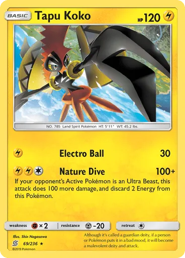 Tapu Koko 69/236 Unified Minds