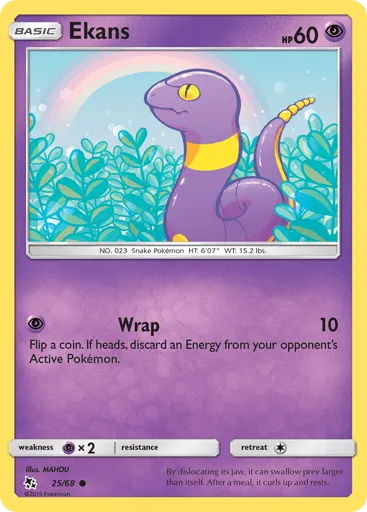 Ekans 25/68 Hidden Fates