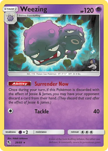 Weezing 29/68 Hidden Fates