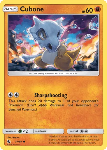 Cubone 37/68 Hidden Fates
