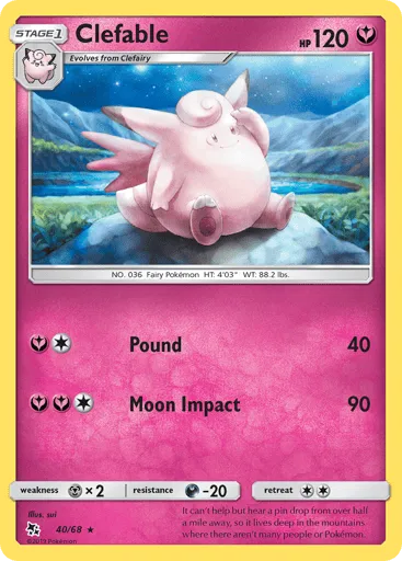 Clefable 40/68 Hidden Fates