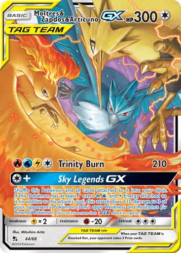 Moltres & Zapdos & Articuno-GX 44/68 Hidden Fates
