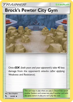Brock's Pewter City Gym 54/68 Hidden Fates