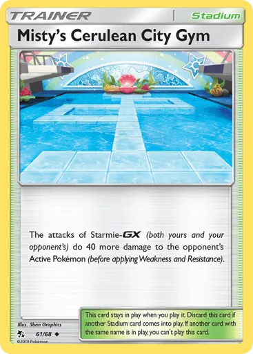 Misty's Cerulean City Gym 61/68 Hidden Fates