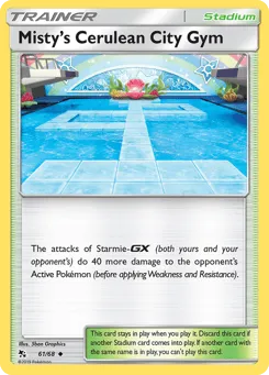 Misty's Cerulean City Gym 61/68 Hidden Fates