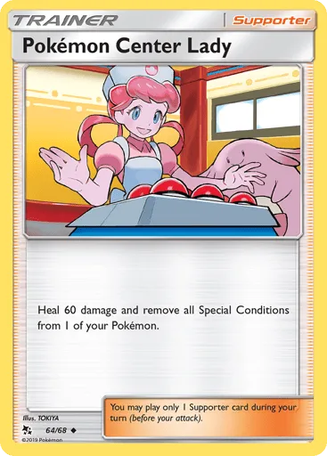 Pokémon Center Lady 64/68 Hidden Fates