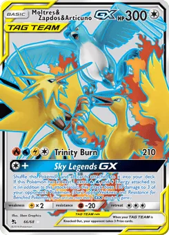 Moltres & Zapdos & Articuno-GX 66/68 Hidden Fates