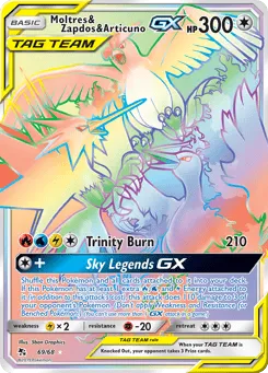 Moltres & Zapdos & Articuno-GX 69/68 Hidden Fates