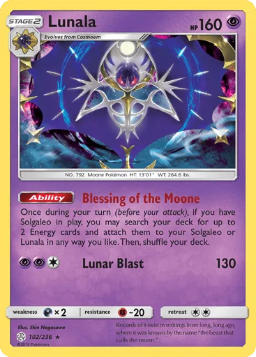 Lunala 102/236 Cosmic Eclipse