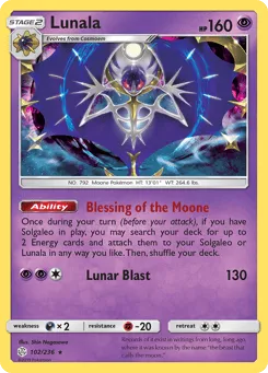 Lunala 102/236 Cosmic Eclipse