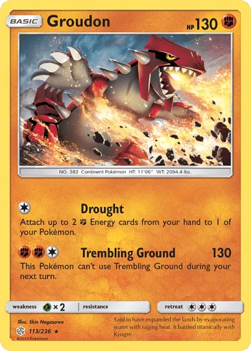 Groudon 113/236 Cosmic Eclipse