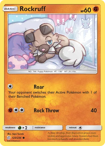 Rockruff 123/236 Cosmic Eclipse