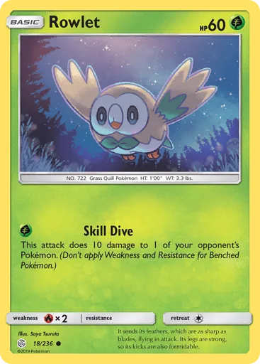 Rowlet 18/236 Cosmic Eclipse