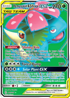 Venusaur & Snivy-GX 210/236 Cosmic Eclipse