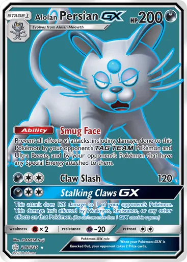 Alolan Persian-GX 219/236 Cosmic Eclipse
