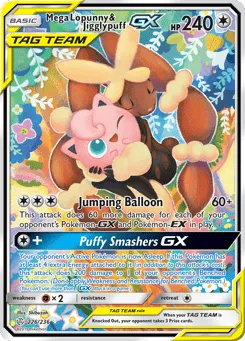 Mega Lopunny & Jigglypuff-GX 226/236 Cosmic Eclipse