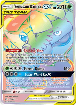 Venusaur & Snivy-GX 249/236 Cosmic Eclipse