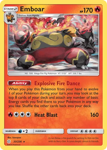 Emboar 33/236 Cosmic Eclipse