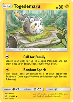 Togedemaru 73/236 Cosmic Eclipse
