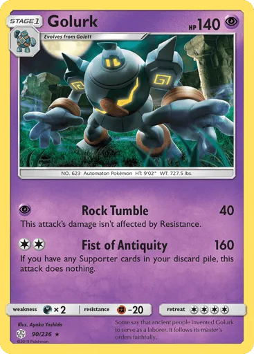 Golurk 90/236 Cosmic Eclipse