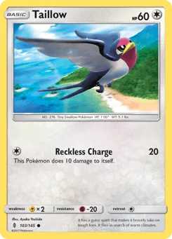 Taillow 103/145 Guardians Rising