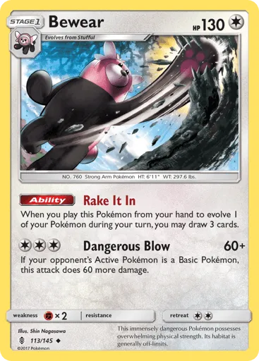 Bewear 113/145 Guardians Rising