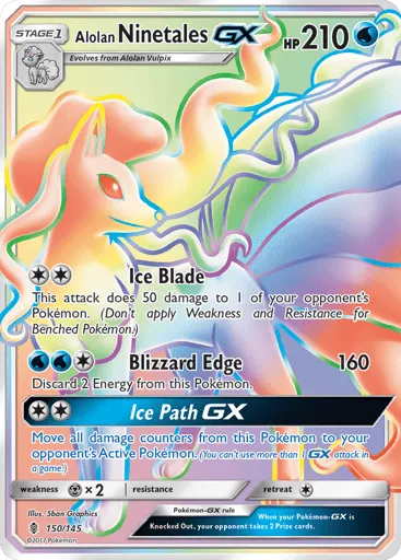 Alolan Ninetales-GX 150/145 Guardians Rising