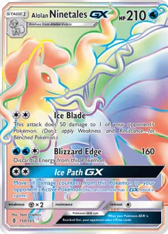 Alolan Ninetales-GX 150/145 Guardians Rising