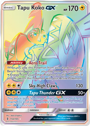 Tapu Koko-GX 153/145 Guardians Rising